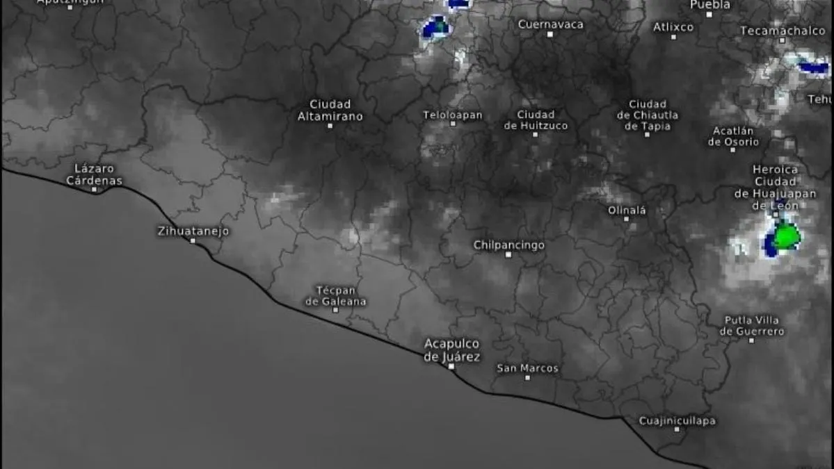 Pronostican lluvias y vientos fuertes en Guerrero por canal de baja presión