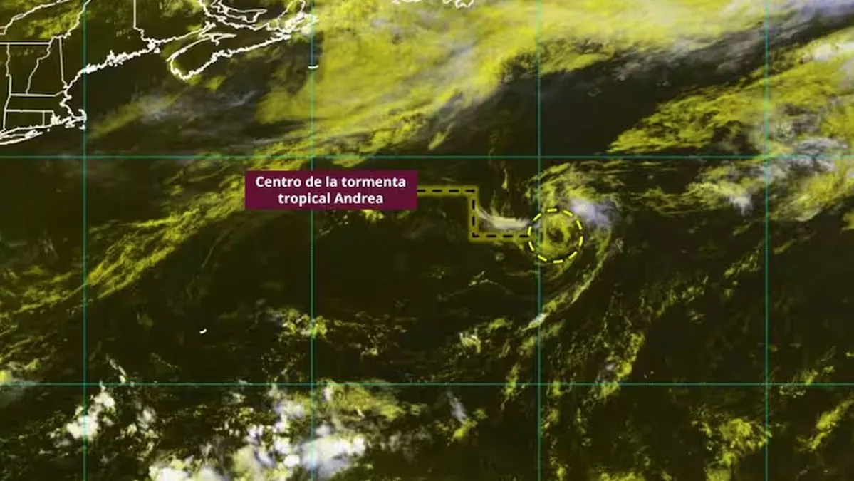 Ciclón tropical ‘Andrea‘ no representa ningún riesgo para México, informa el SMN