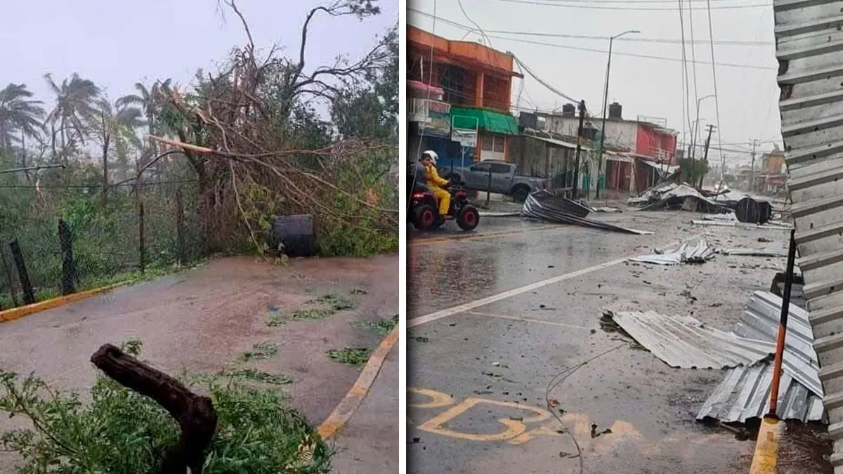 Cuajinicuilapa y San Nicolás golpeados por el huracán Erick: sin luz, incomunicada y con múltiples destrozos