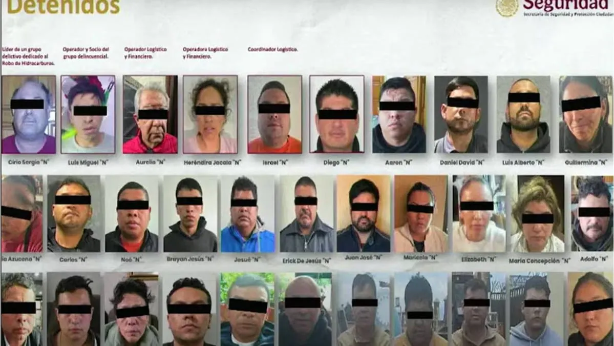 Cae megabanda de huachicoleros, operaban en Estado de México, Hidalgo y Querétaro