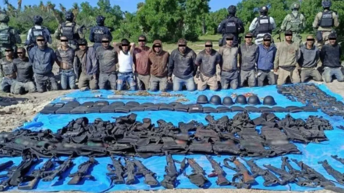 Joven reportado como desaparecido aparece entre los detenidos en campamento del CJNG en Aguascalientes