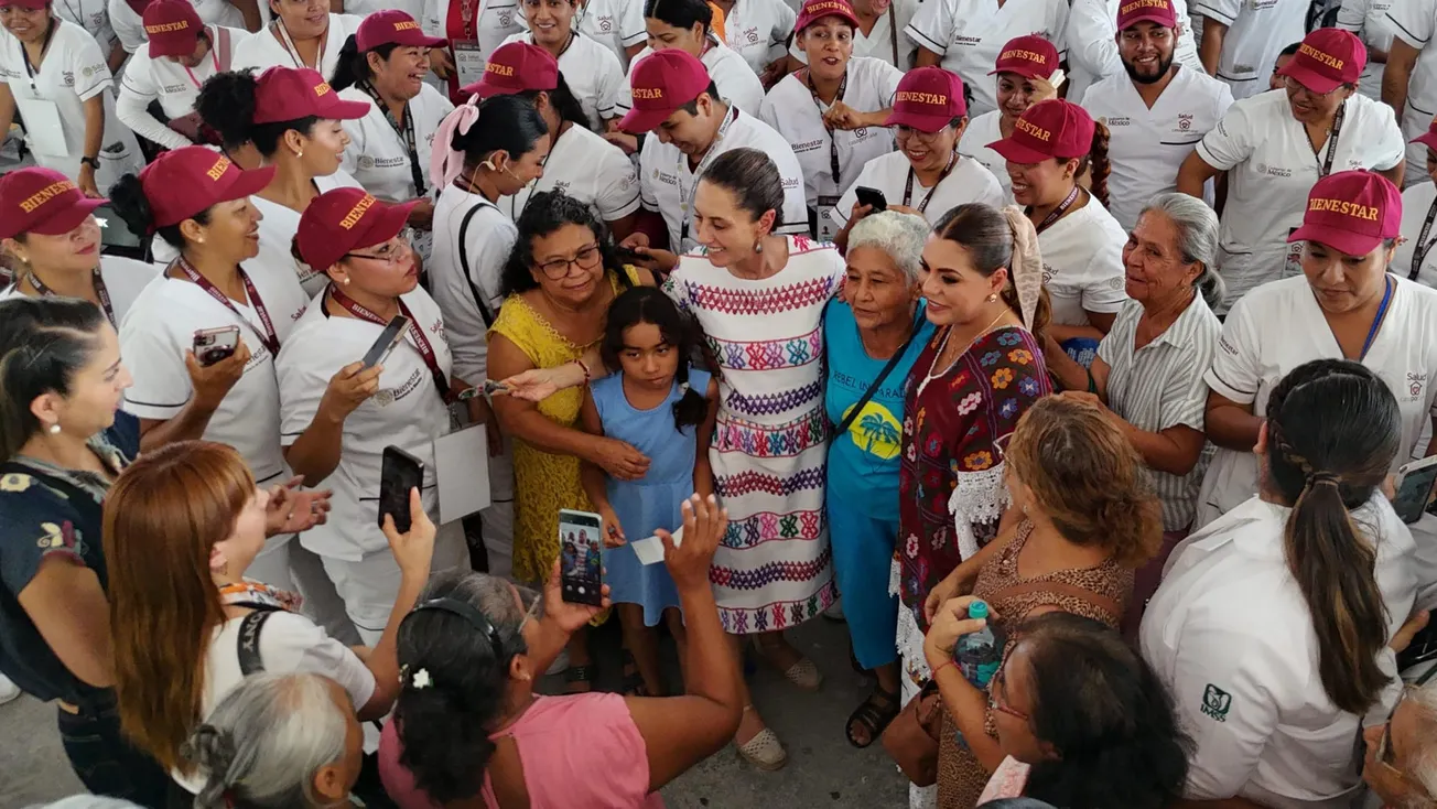 Visita Sheinbaum puerto de Acapulco y presenta avances de Salud Casa por Casa