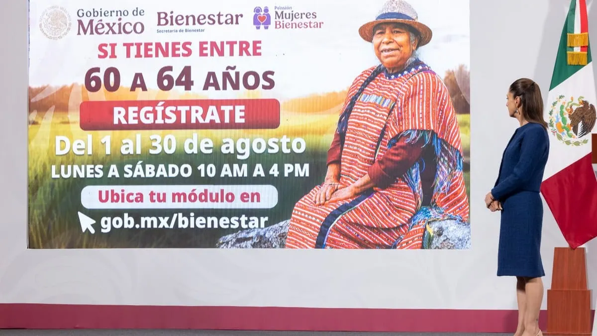 Registro para la Pensión Mujeres Bienestar comenzará el 1 de agosto, informa Sheinbaum