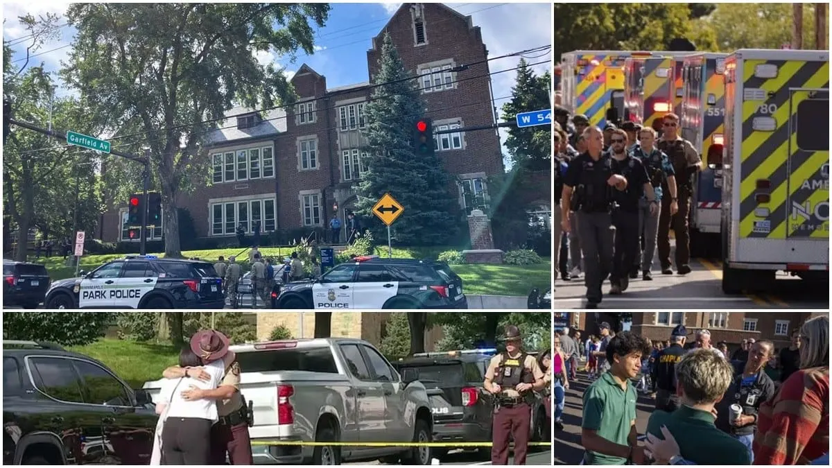 Hombre dispara contra niños de escuela católica: mata 2 y hiere a 14, en Minneapolis, Estados Unidos
