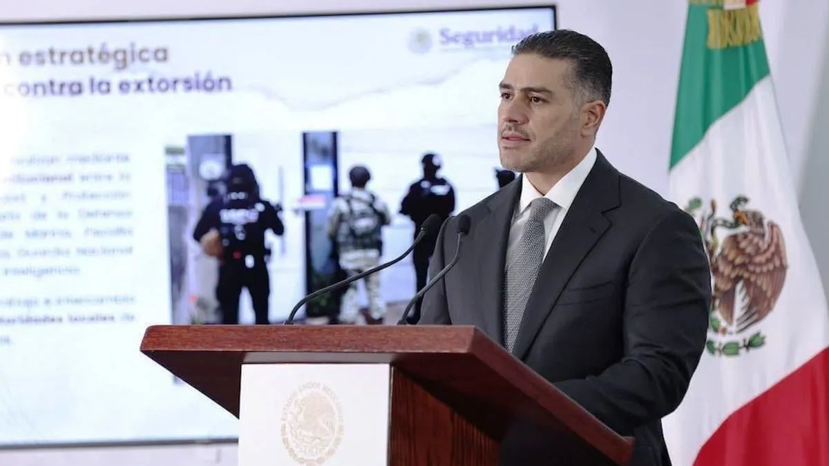 García Harfuch: más del 50% de las llamadas de extorsión no se consuman, estrategia nacional, avanza, destaca