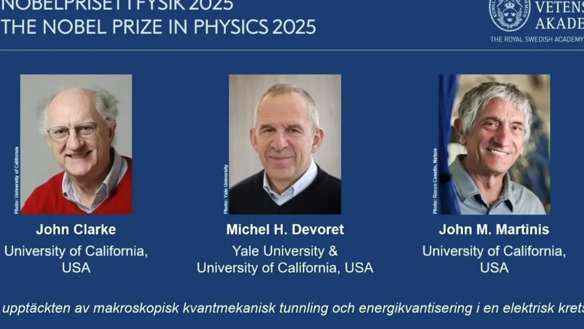 Premio Nobel de Física 2025: demuestran que la mecánica cuántica sí cabe en la mano