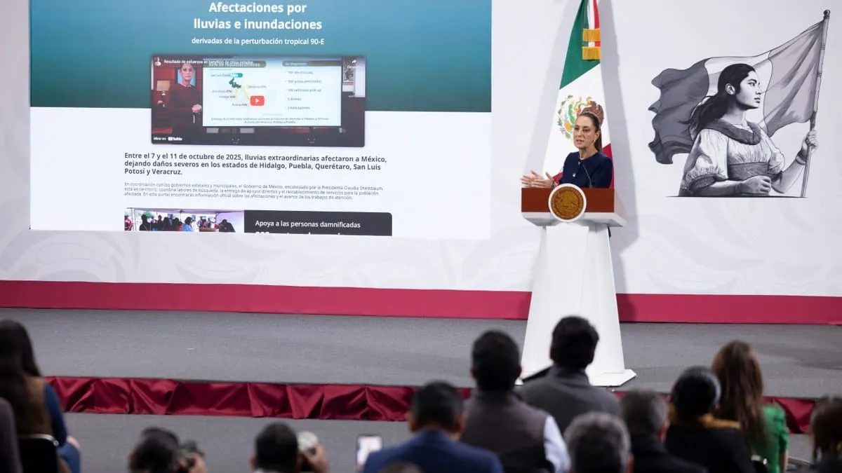 "La emergencia aún no termina": Sheinbaum anuncia Cuatro Ejes para atender daños por lluvias y fortalecer alerta nacional