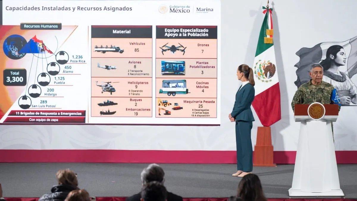 Sheinbaum estima en 100 mil las viviendas afectadas por lluvias y garantiza 16 mil millones para atender la emergencia