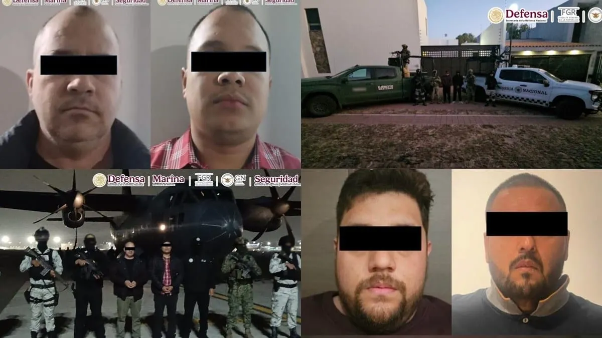 Caen 'patrones' del narco, del CJNG y Beltrán Leyva en dos operativos federales