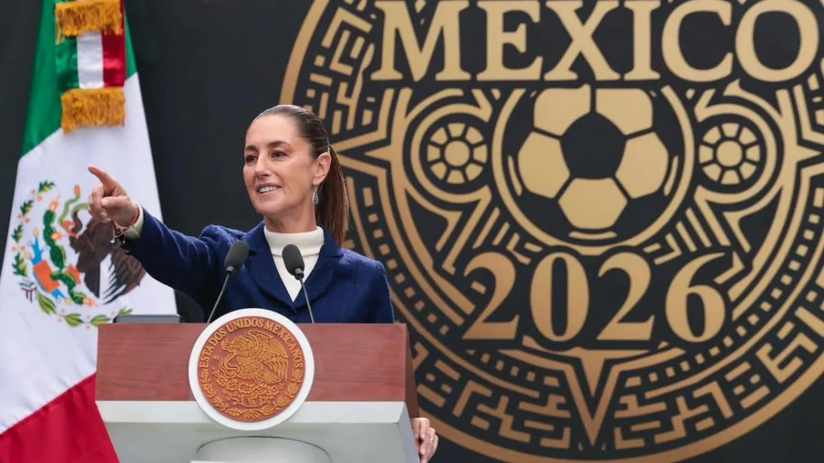 Sheinbaum promete Mundial de Futbol seguro, "de celebración de concordia y de paz”