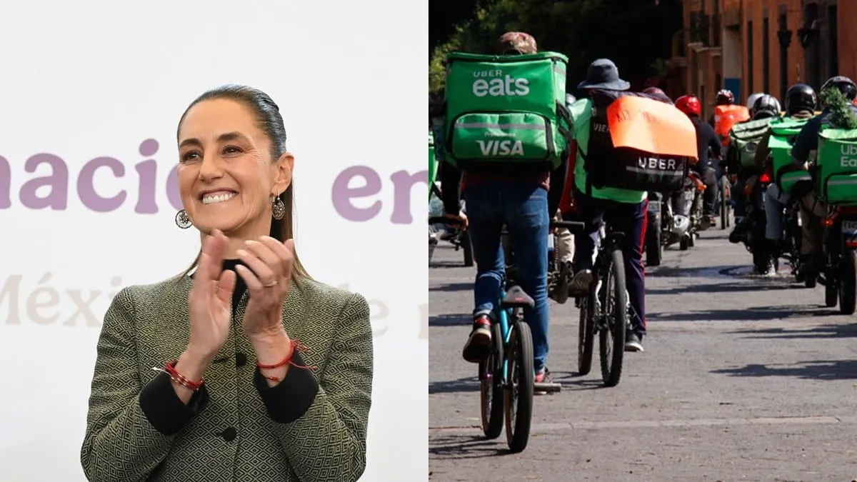 Seguridad social y cero cobros extra: Sheinbaum defiende a trabajadores de plataformas