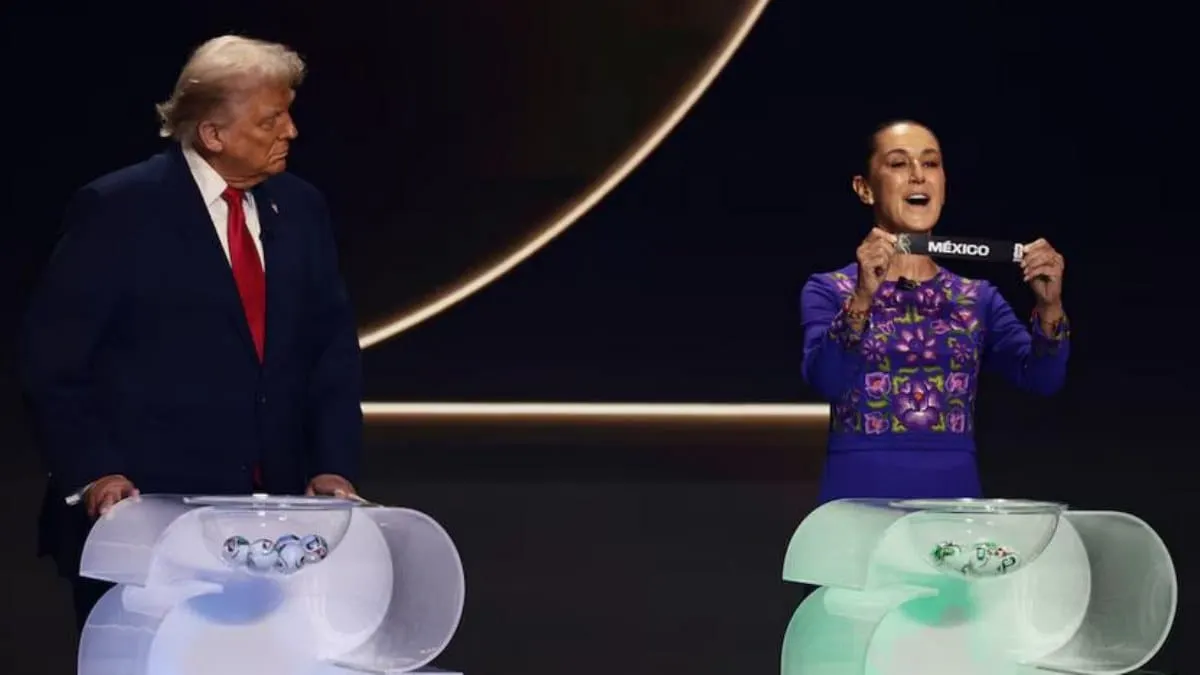 Sheinbaum y Trump encabezan el sorteo del Mundial 2026; México queda en el Grupo A