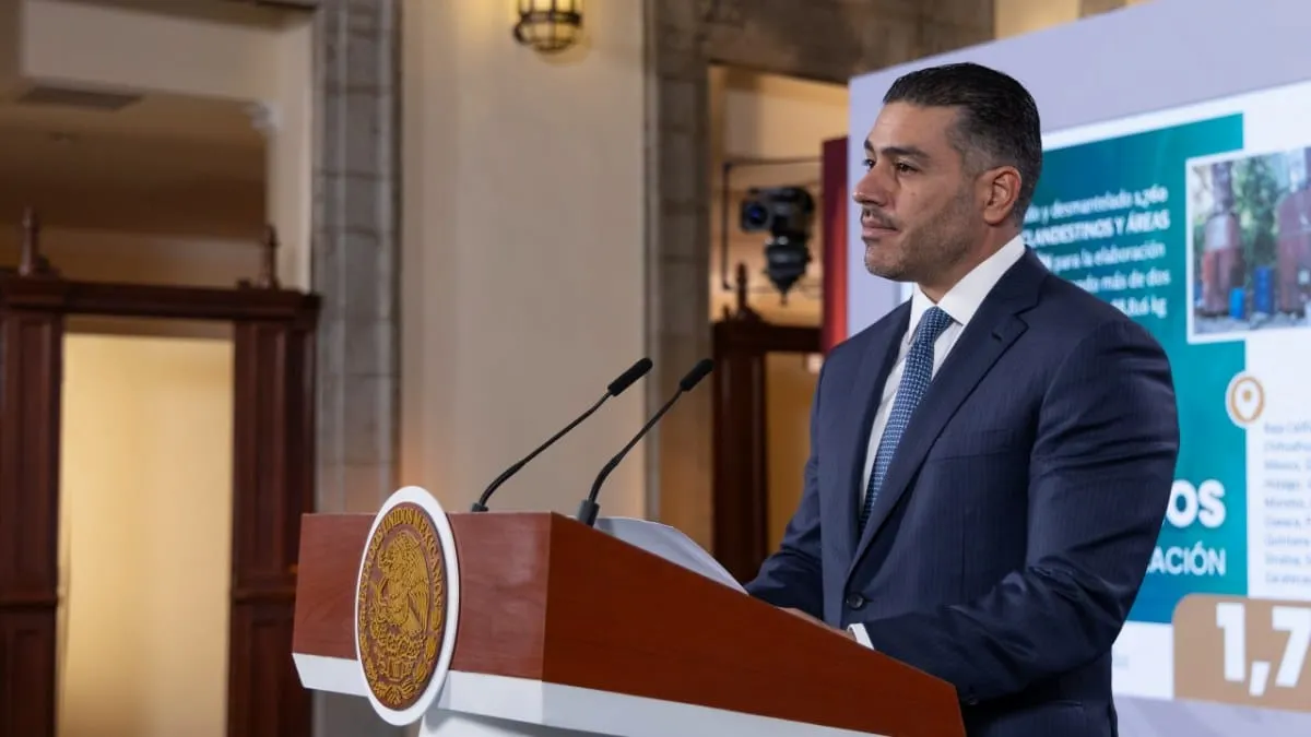 García Harfuch cambia narrativa jurídica por explosión en Michoacán: descarta terrorismo