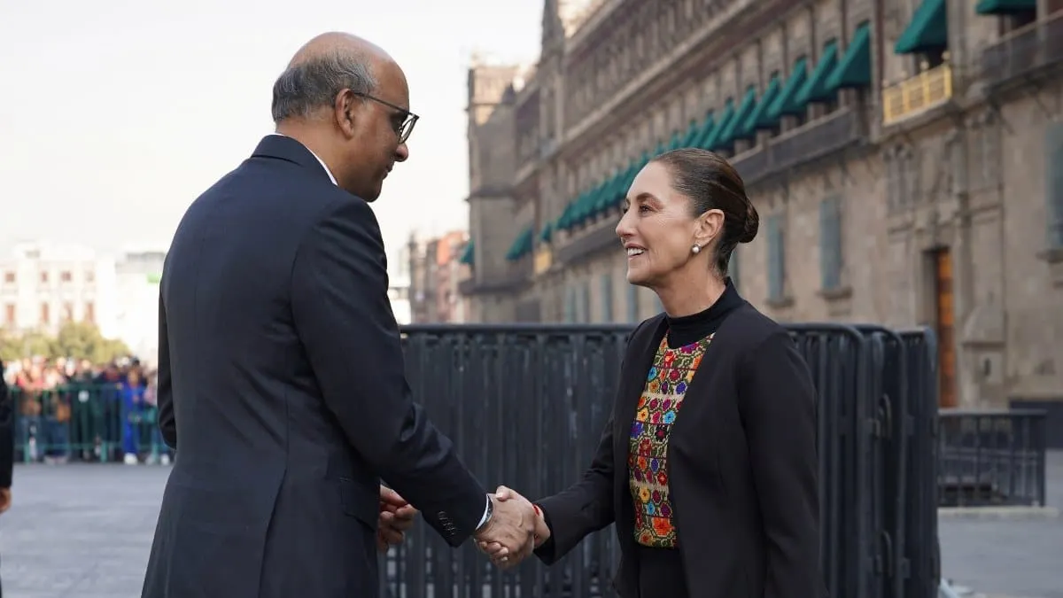 Sheinbaum recibe a presidente de Singapur en Palacio Nacional para reforzar cooperación bilateral