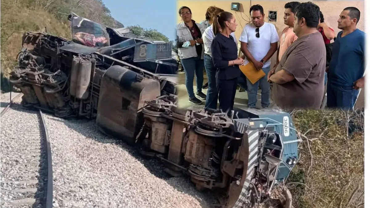 Sheinbaum ofrece apoyo inmediato a familias de víctimas por descarrilamiento en el Istmo