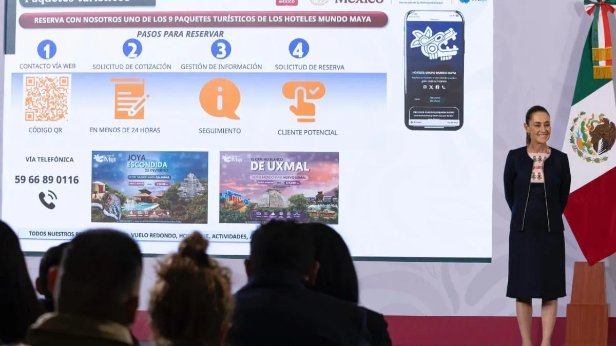 Tren Maya lanza 20 paquetes turísticos para diciembre y enero; precios van de 14 mil a 26 mil pesos