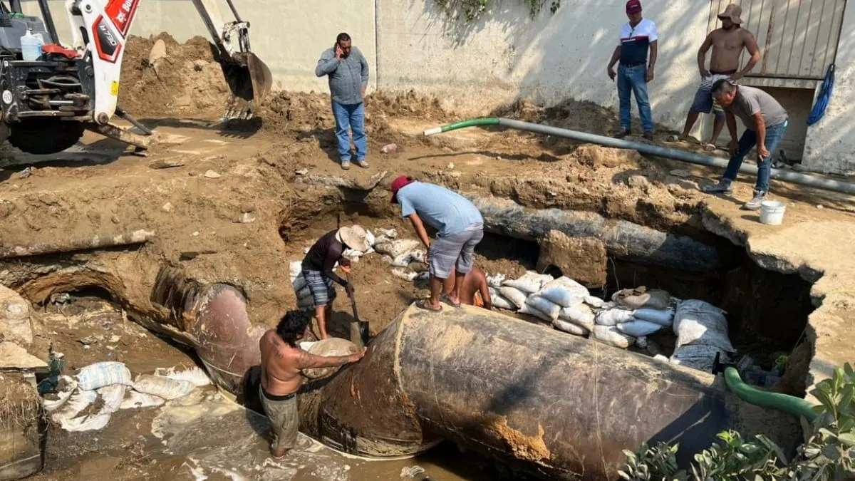 Sismo deja sin agua a 400 mil hogares en Acapulco; reparaciones tardarán hasta ocho días