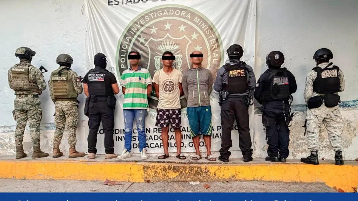 Detienen a tres por ataque armado a trabajadores del río La Sabana de Acapulco