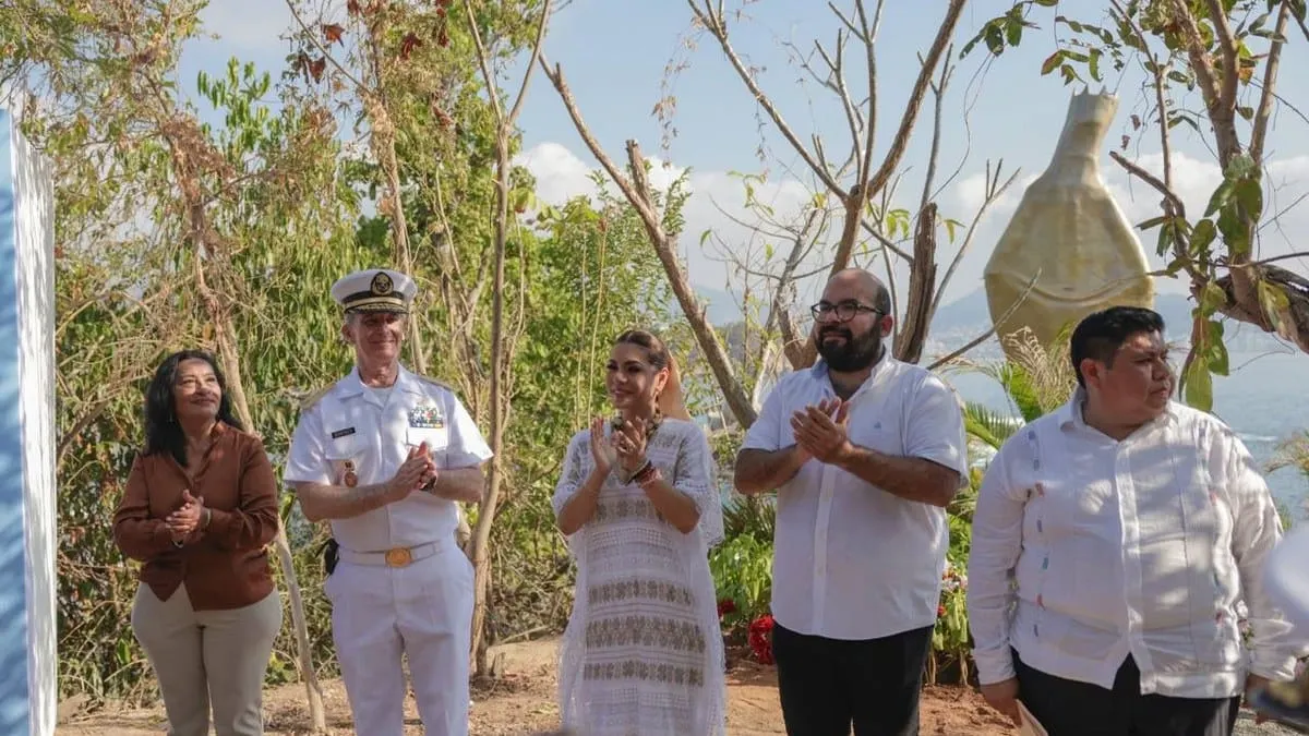 Evelyn Salgado encabeza inauguración de imagen de la Virgen Reina de los Mares