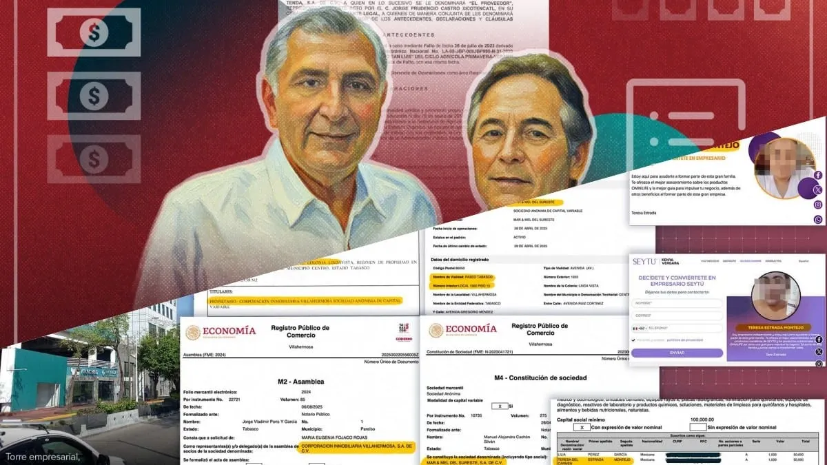 Adán Augusto y Requena usaron red de prestanombres para ordeñar contratos de Morena