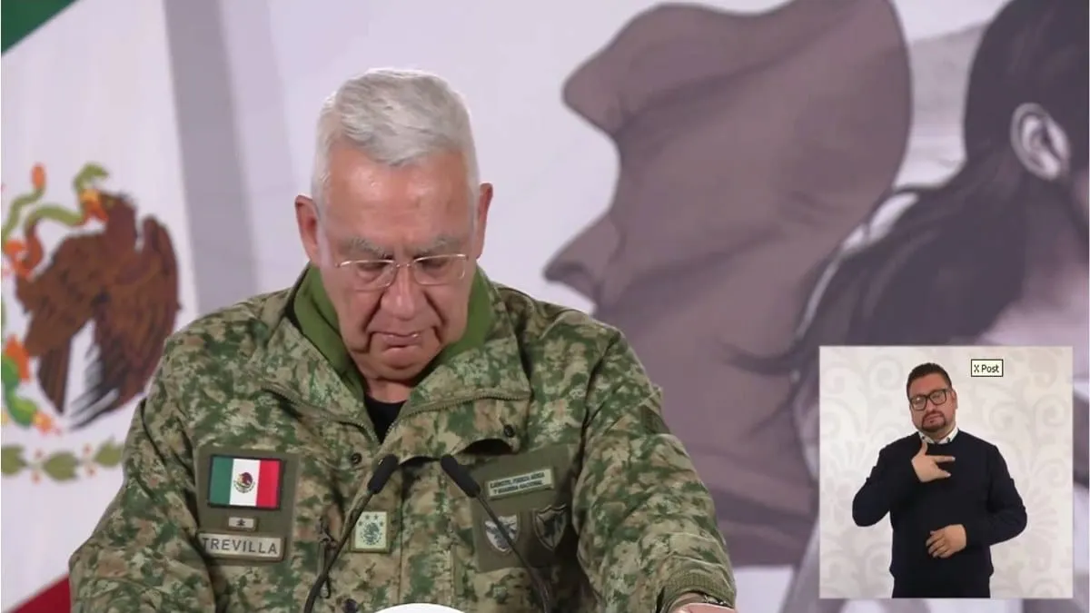 General Ricardo Trevilla Trejo, durante el informe.