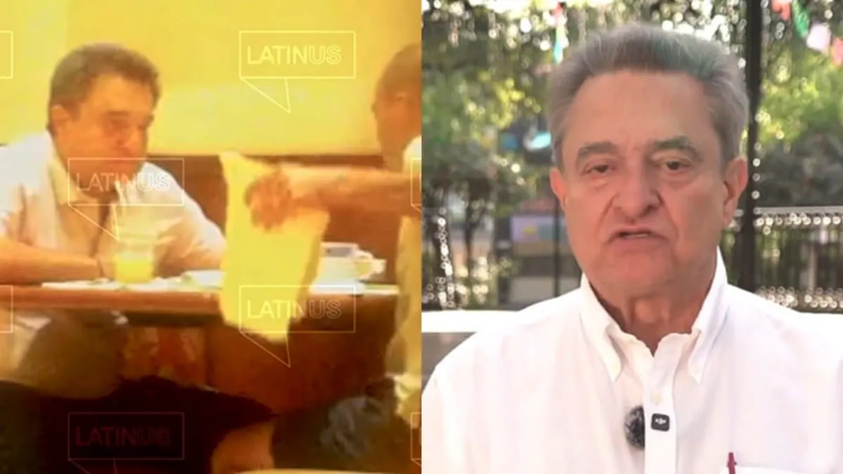 Pío López fue captado recibiendo sobres con dinero en Chiapas de manos de David León.