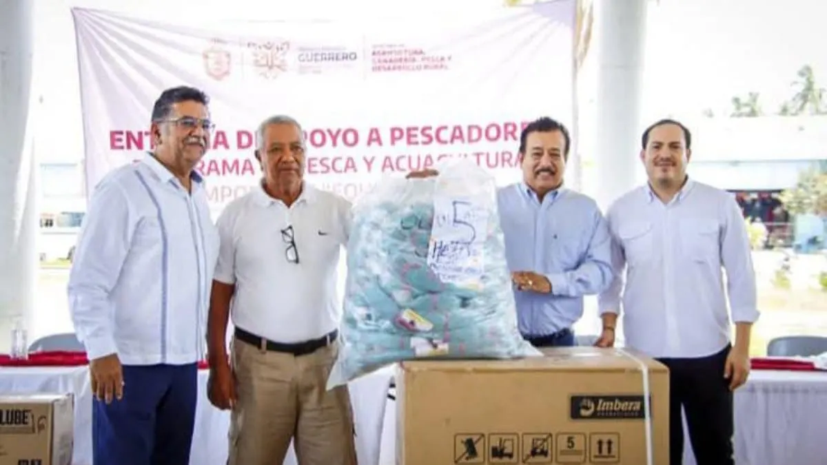 Sagadegro entrega apoyos pesqueros a cooperativas de Coyuca de Benítez