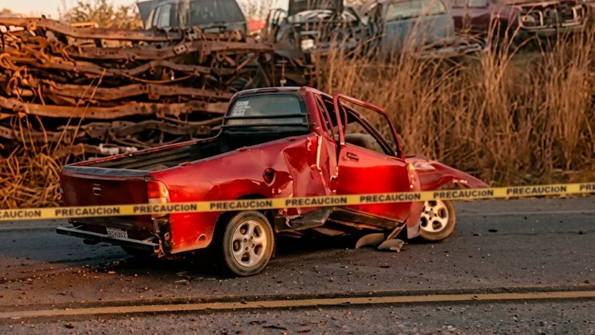 Choque en San Marcos, Guerrero, deja un muerto y camioneta destrozada