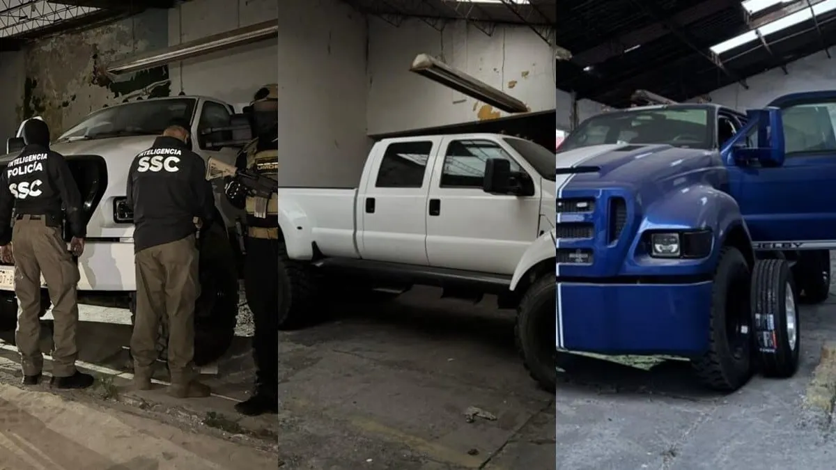 Operativo donde incautaron vehículos con blindaje hechizo.