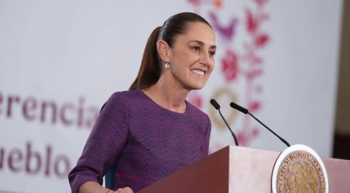 Presidenta en la mañanera de hoy.