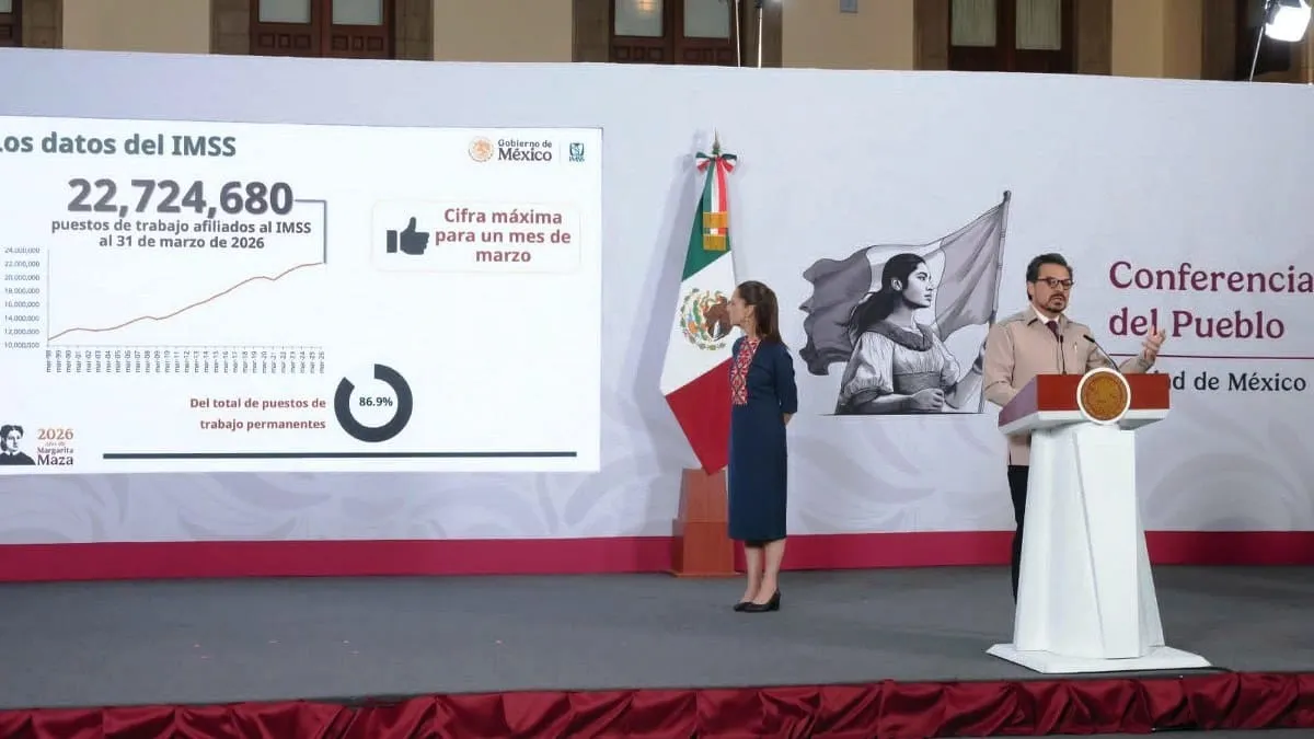 Los datos del IMSS en la mañanera de la presidenta.