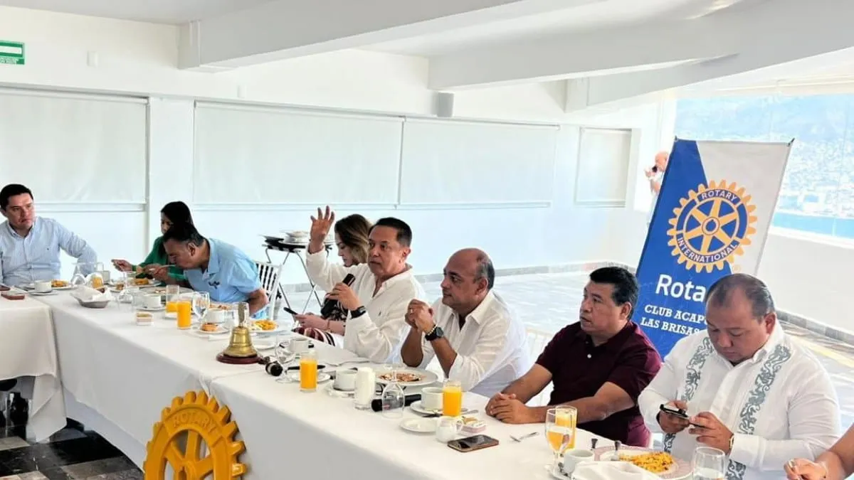 Pablo Amílcar se reúne con rotarios de Acapulco y plantea plan integral para Guerrero
