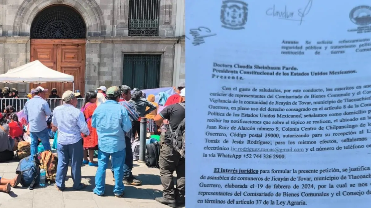 Comuneros de Guerrero exigen a Sheinbaum cumplir sentencia agraria y advierten que no se retirarán