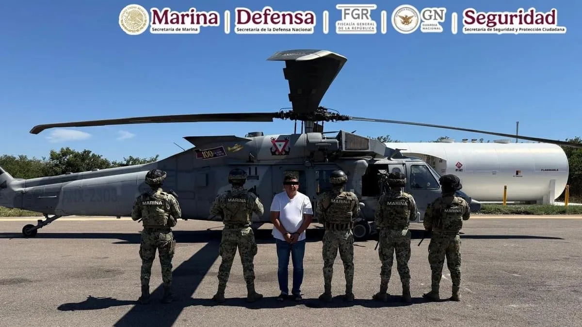 'El Jardinero' se metió al drenaje para intenatar escapar.