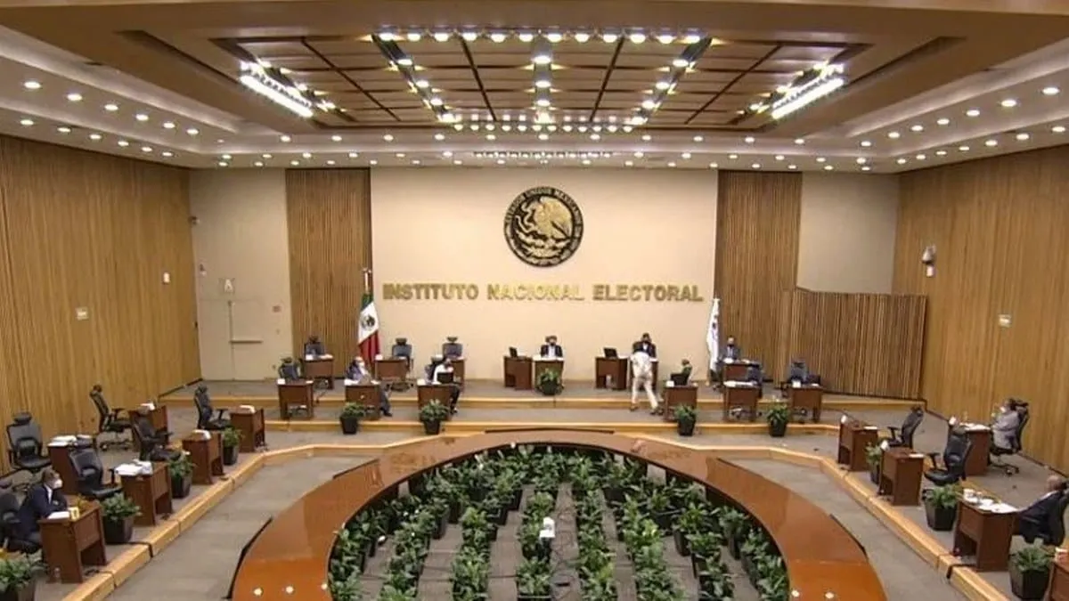 Sesión del Consejo General del INE.