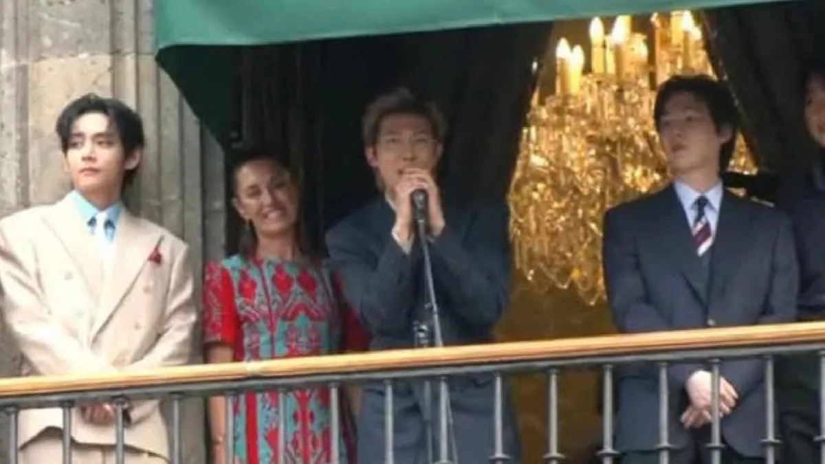 BTS saluda desde Palacio Nacional y convierte el Zócalo en una fiesta ARMY