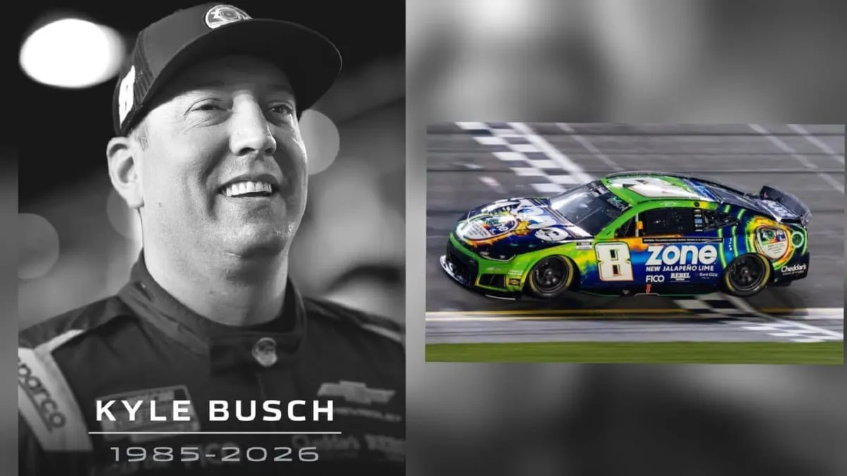 Muere Kyle Busch, piloto bicampeón de la Copa NASCAR, a los 41 años tras ser hospitalizado