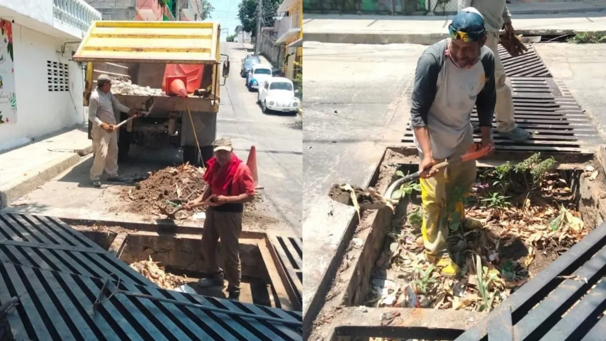 Activa Abelina López operativo preventivo en red pluvial de Acapulco ante próxima temporada de lluvias