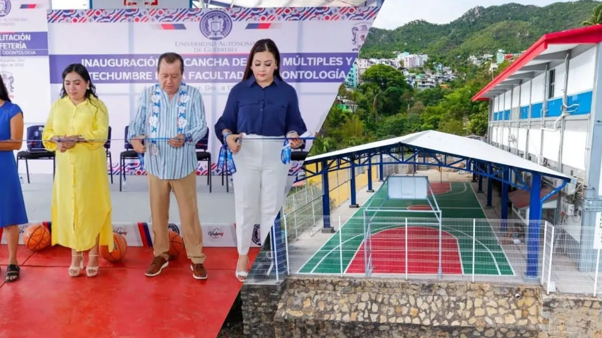 Inaugura Javier Saldaña cancha techada en la Facultad de Odontología de la UAGro