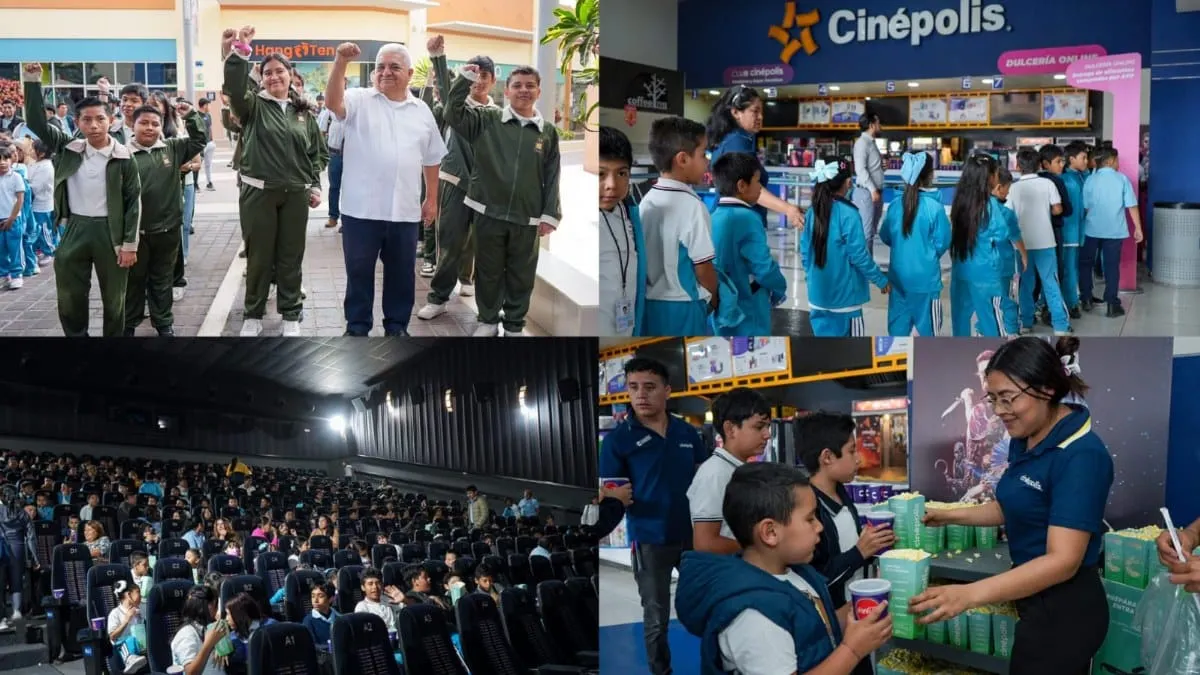 Gustavo Alarcón promueve convivencia estudiantil con función de cine gratuita en Chilpancingo