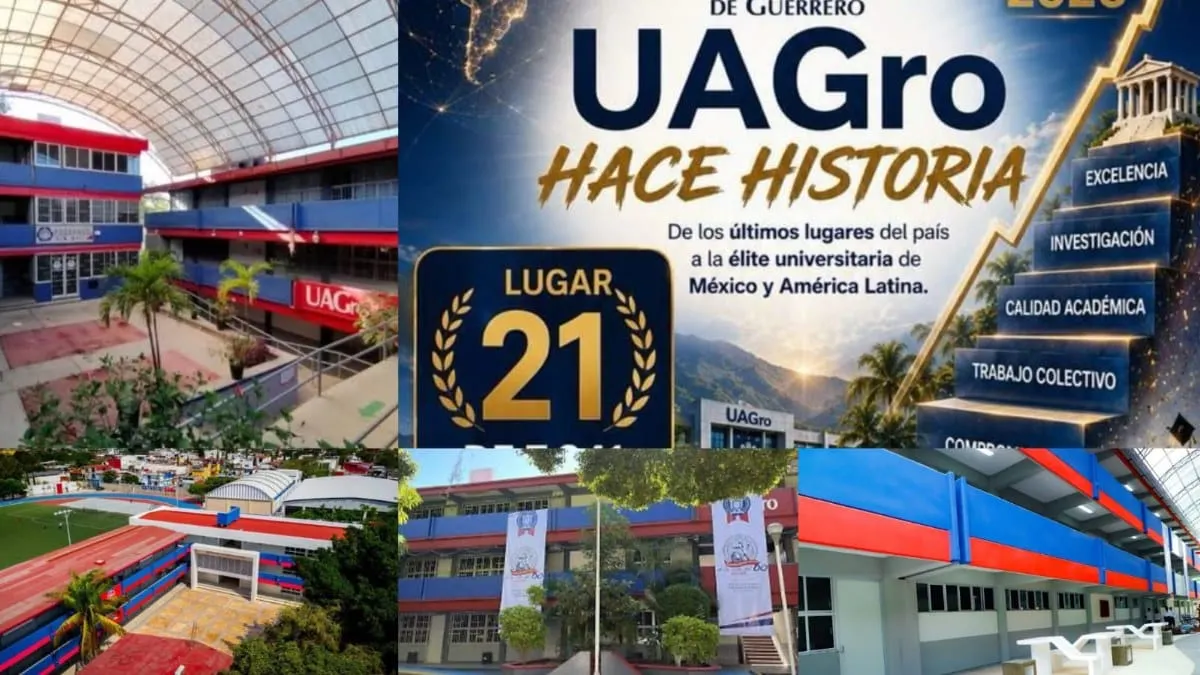 Ranking internacional coloca a la UAGro en el puesto 21 entre las mejores del país