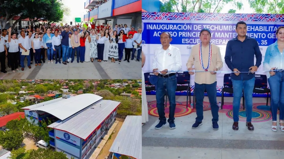 Inaugura Javier Saldaña techumbre en la Preparatoria 35 de la UAGro en Tecpan de Galeana