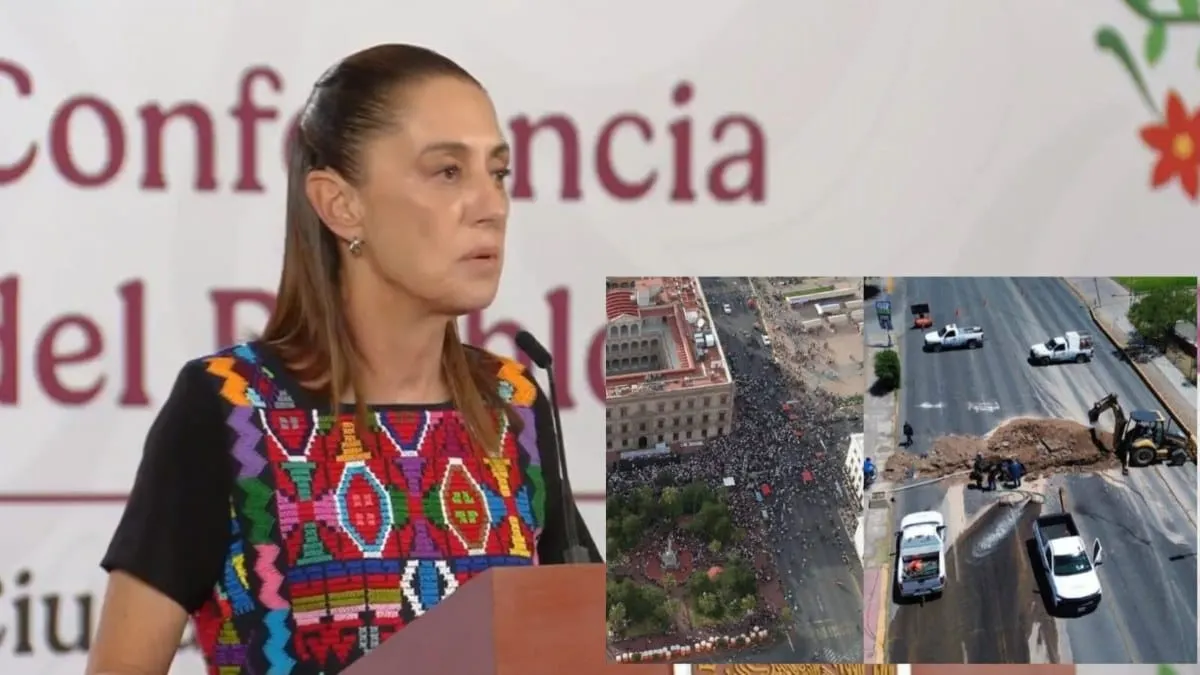 Sheinbaum reprocha a Maru Campos: “Que permitan libremente la manifestación”