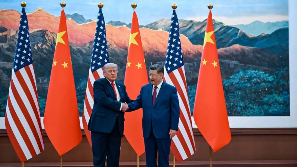 La reunión del presidente chino, Xi Jinping, y el estadounidense, Donald Trump.