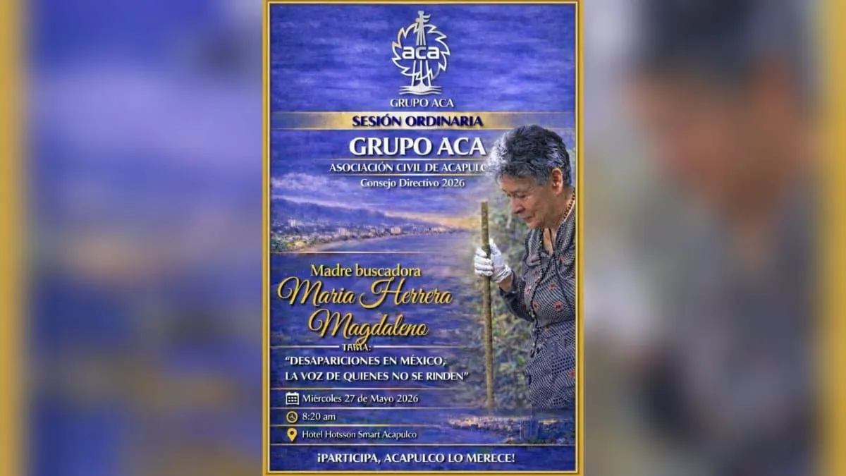 Convoca Grupo ACA a sesión ordinaria con la participación de la madre buscadora María Herrera Magdaleno