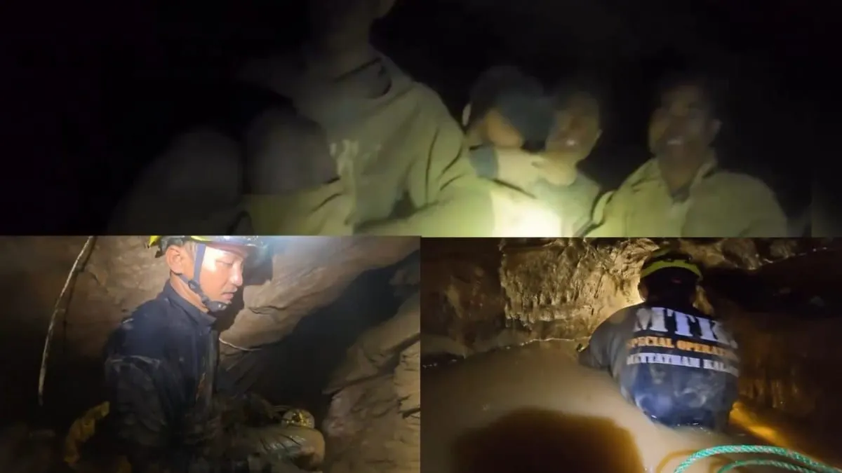Equipo de rescate localiza a cinco sobrevivientes atrapados en cueva de Laos; dos siguen desaparecidos