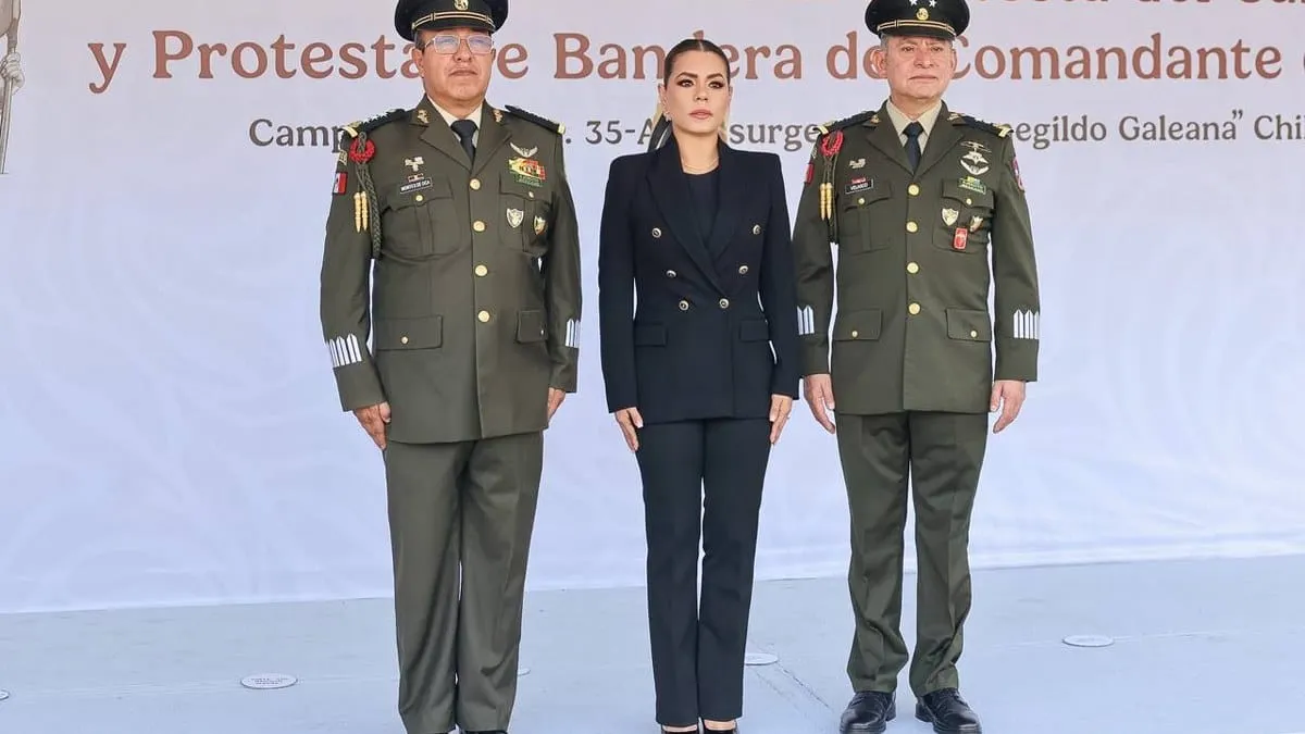 Evelyn Salgado cierra filas con Ejército: nuevo comandante asume en Chilpancingo