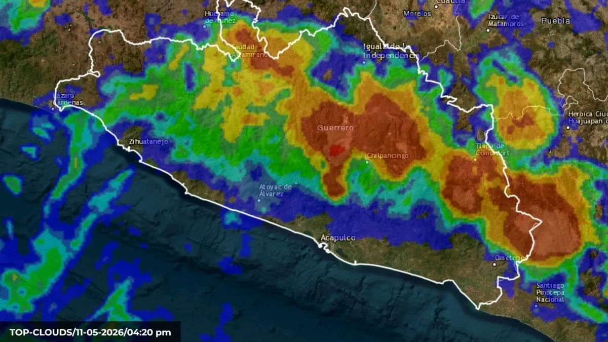 PC alerta por tormentas en Guerrero; piden cuidado en zonas de alto riesgo