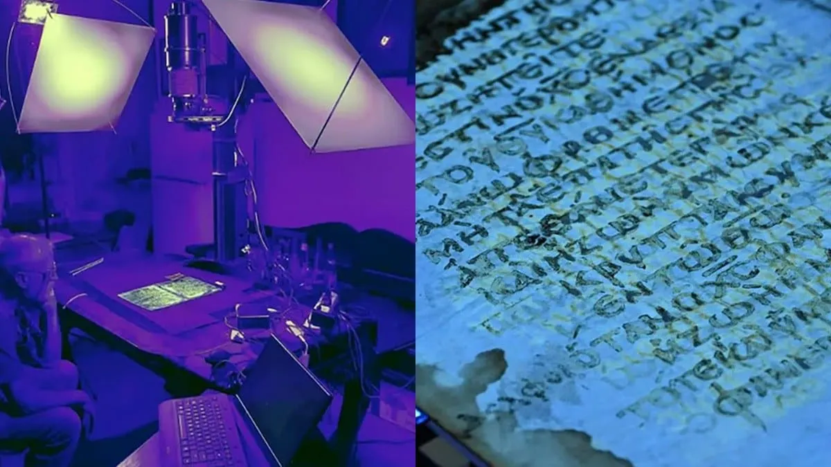 El manuscrito que contiene las Cartas de San Pablo fue retintado.