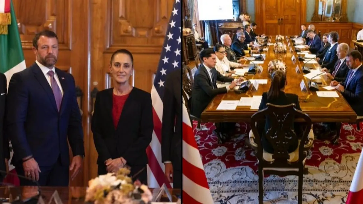 Sheinbaum y EU pactan coordinación en seguridad tras reunión en Palacio Nacional